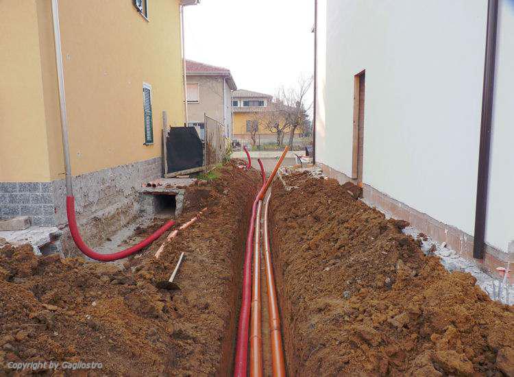Fasi di costruzione fondamenta villa privata con impianti e allacciamenti Stazzano (AL) 3