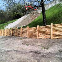 Realizzazione scarpate con recinzione in legno a GAVI (AL)