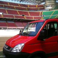 Stadio S.Siro Milano lavori di ripristino campo di gioco