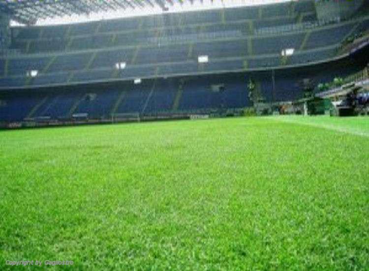Stadio S.Siro Milano ripristino terreno vista d'insieme